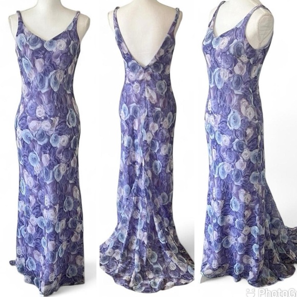 Vintage Pastel Rose Prom Dress
